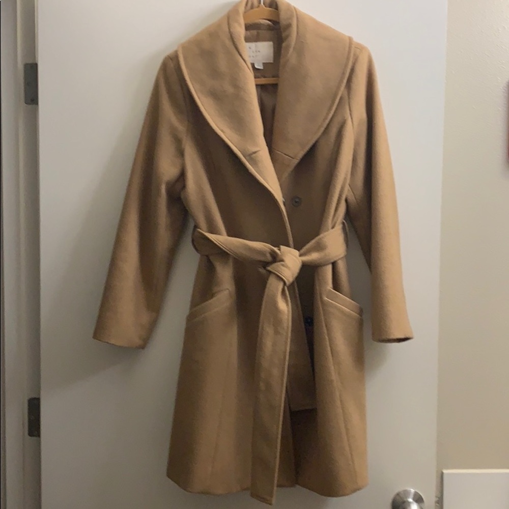 Wool Blend Trench Coat